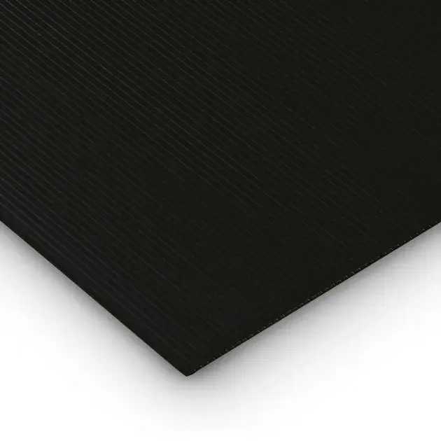 Placa polipropileno alveolar negra 1000 x 1000 x 2,5 mm