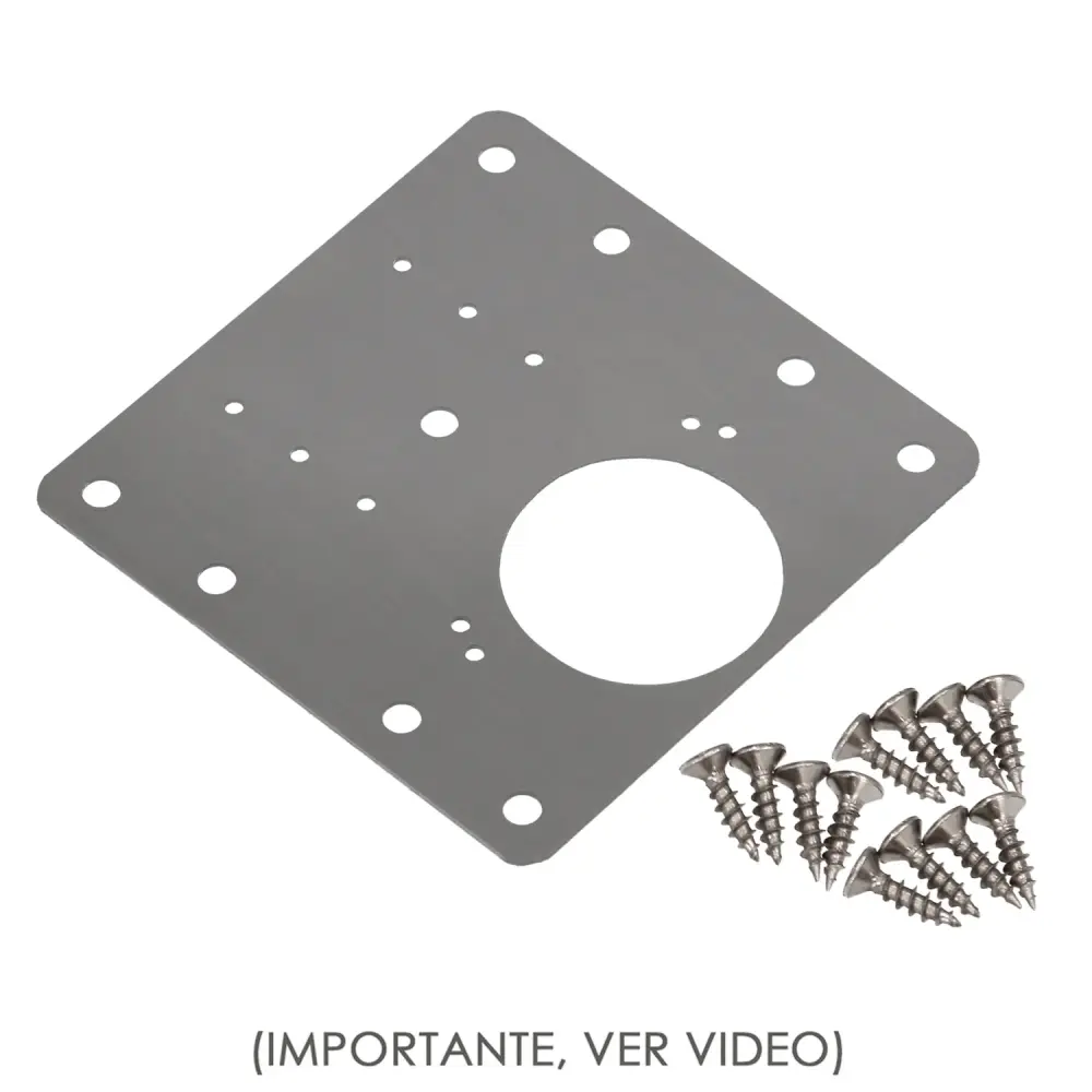 Placas de Reparacion Bisagras Cazoleta 9x9 cm. 1 piezas. Placa Repara Puertas, Placa Reparación Bisagras Mueble (Juego Co...