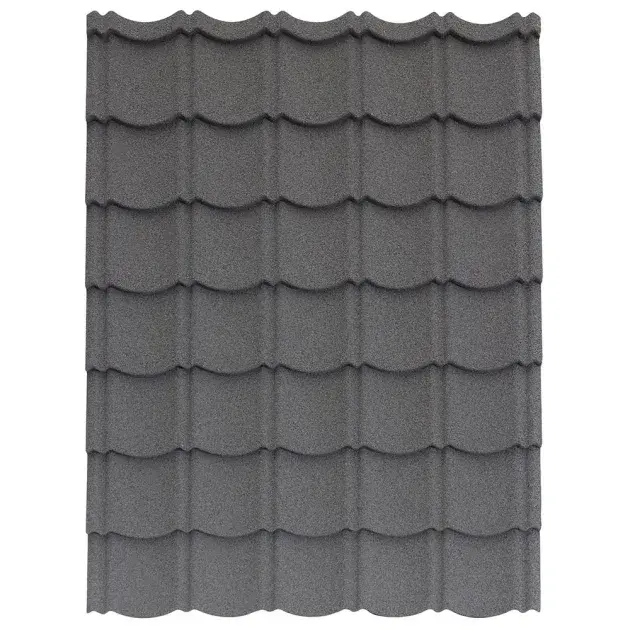 Placa metálica acabado mineral gris