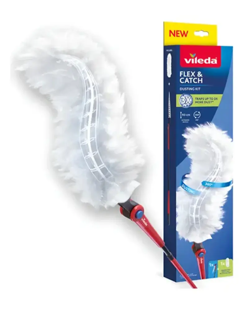 Vileda Flex & Catch Plumero Mango Extenso + 1 Repuesto 1 kit | Envío Rápido