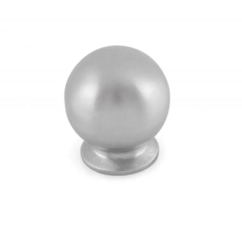 Pomo 20mm. Niquel satinado para Puertas de Madera