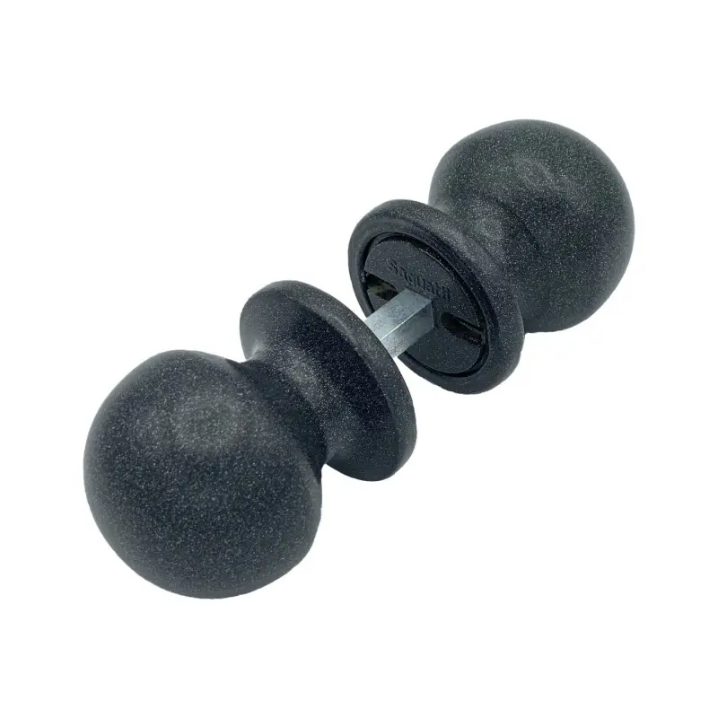 Pomo de puerta, aluminio. Acabado gris antiguo. para Puertas de Exterior