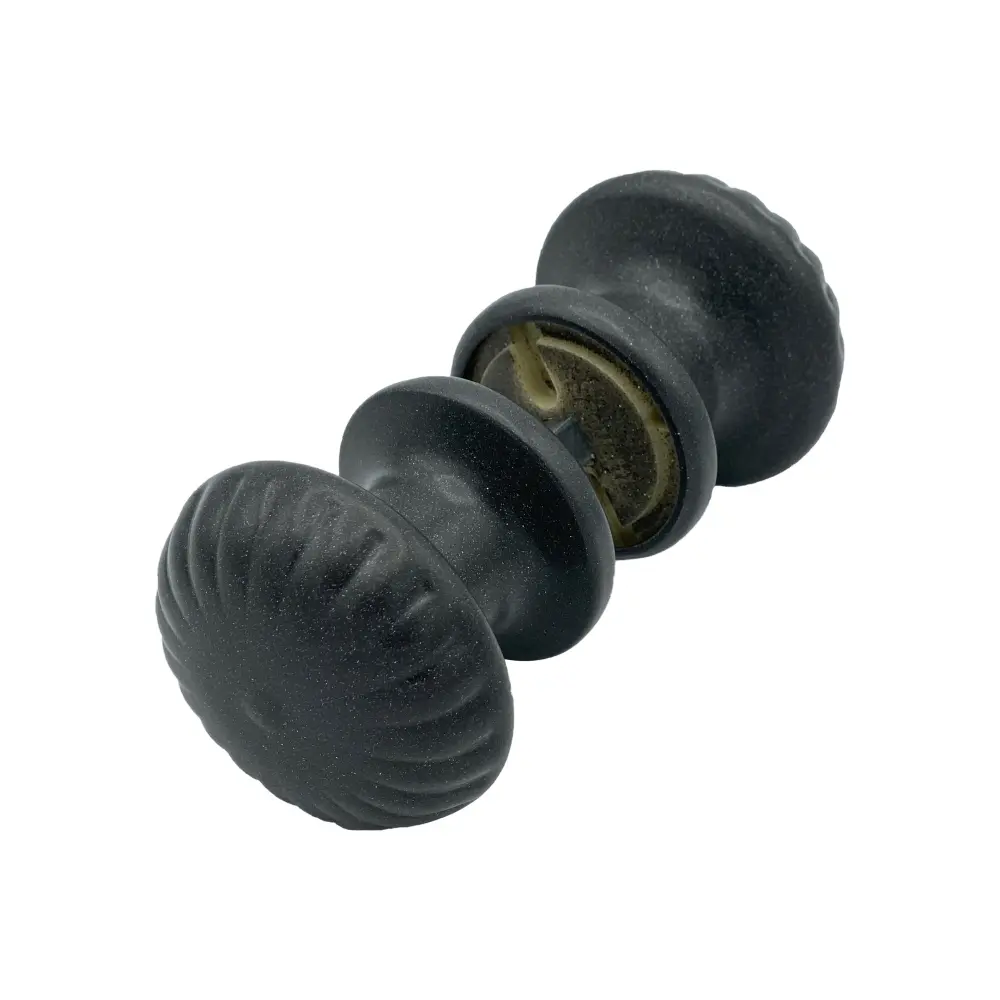 2 pomos de puerta, de aluminio. Final gris antiguo. para Puertas de Exterior