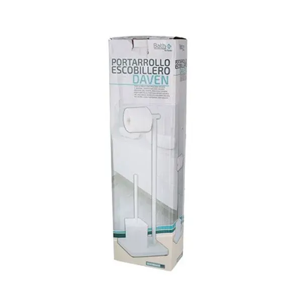 Juego de Accesorios Portarrollo escobillero Daven 23x18x69 cm