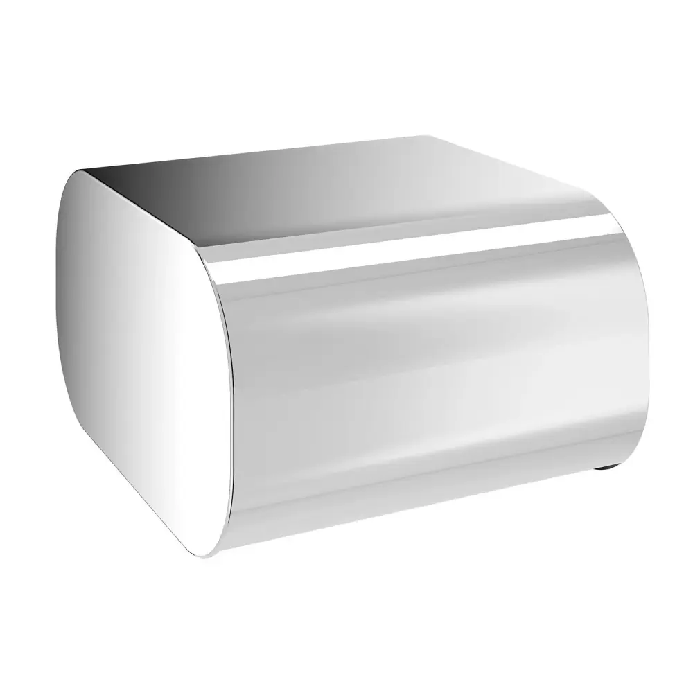 Portarrollos cubierto en Latón, Acero Inoxidable y Cromall Outline de Gedy - Cromado Elegante y Funcional