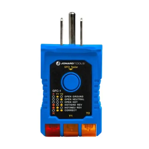 Ground Fault Circuit Interrupter Outlet Tester GFC-1 Multímetro Digital