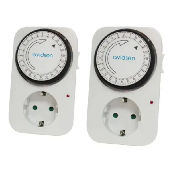 Pack 2 programadores analógicos 24 h avidsen