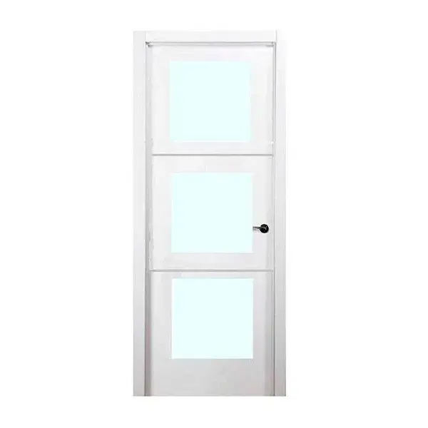 Puerta acristalada ph2 lacada blanca izquierda 203 x 72,5 cm