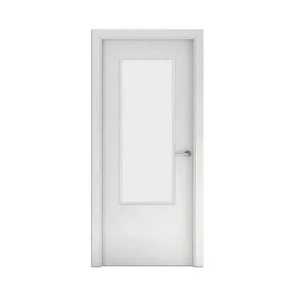 Puerta de Uso interior acristalada Carina blanco izquierda 82,5 cm