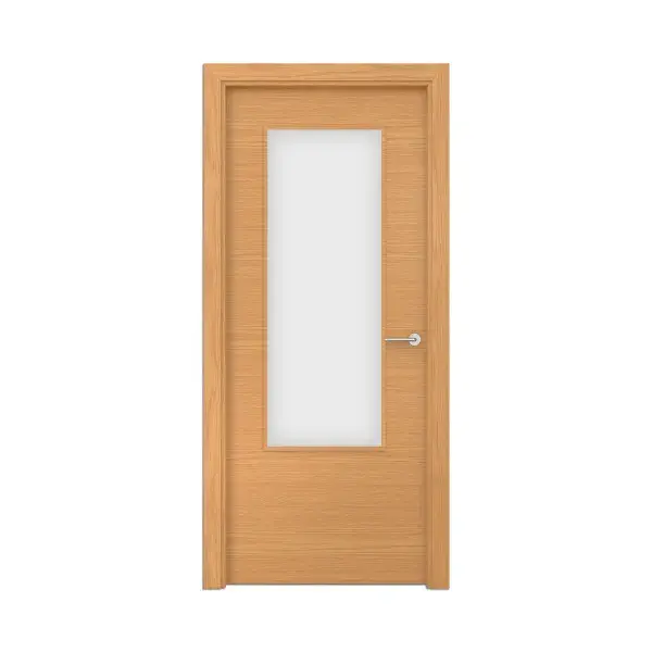 Puerta de Uso interior acristalada Carina roble izquierda 72,5 cm