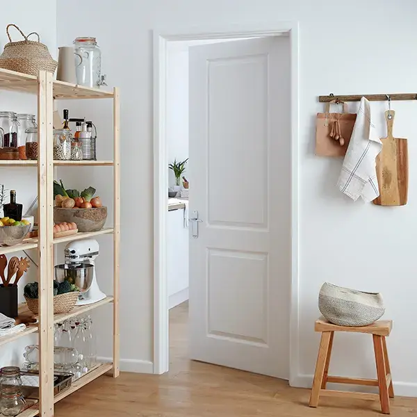 Puerta de Uso interior camargue lacada blanca derecha 203 x 82,5 cm