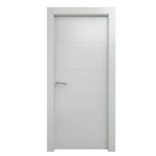 Puerta de Uso interior Cies lacada gris izquierda 203x62,5 cm