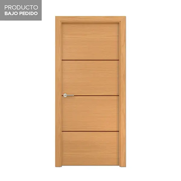 Puerta de Uso interior ortegal texturizada roble derecha 203 x 72,5 cm