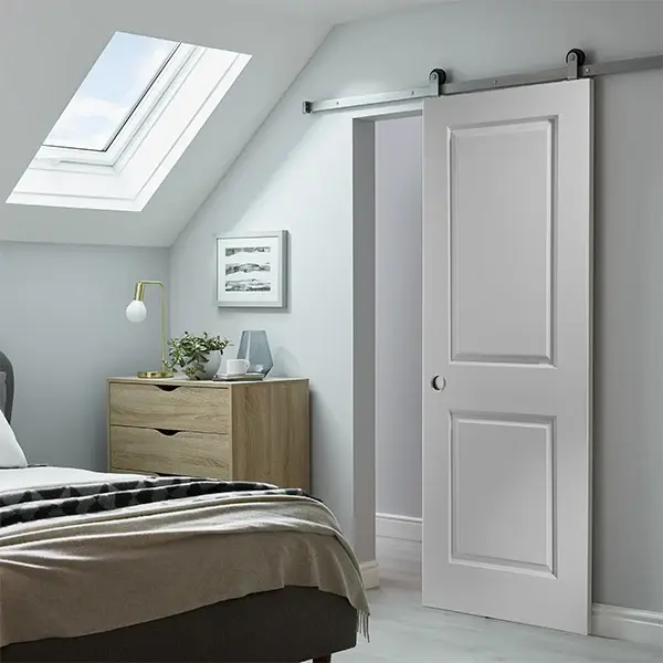 Puerta de Uso interior corredera camargue lacada blanca 203 x 82,5 cm