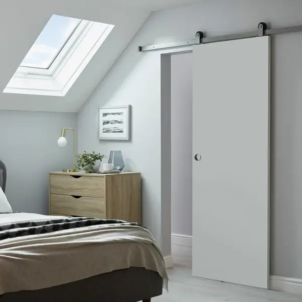 Puerta de Uso interior corredera exmoor blanca 203 x 82,5 cm