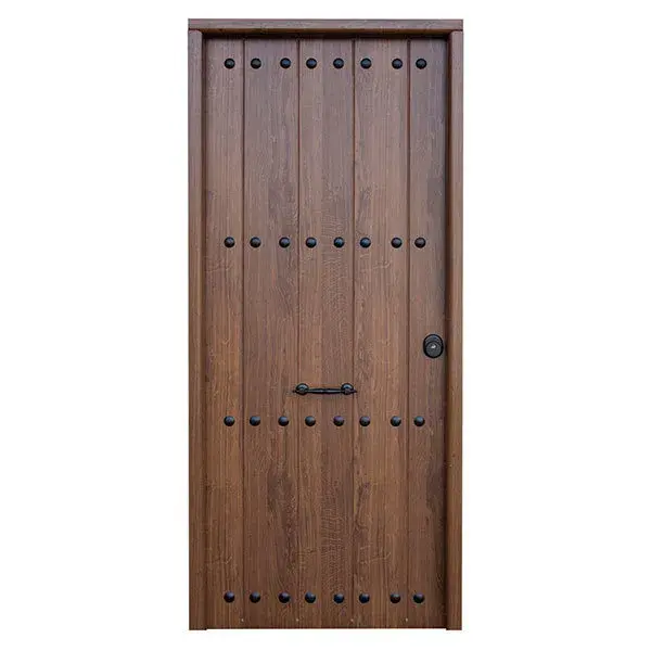 Puerta de entrada acorazada rústica izquierda 210 x 90 cm