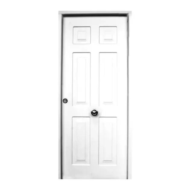 Puerta de entrada blanca yedra derecha 210 x 90 cm