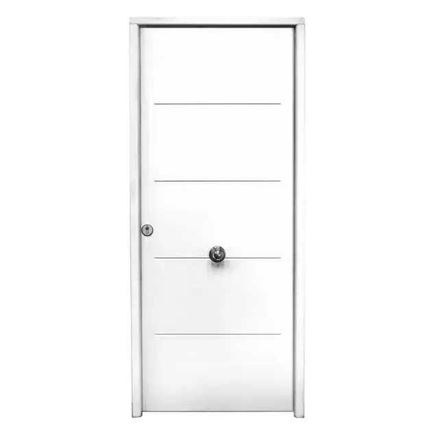 Puerta de entrada saga multi blanca derecha 210 x 90 cm