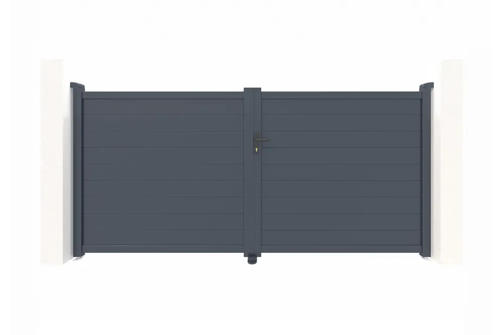 Lámina de Puerta batiente de aluminio soldado eiger 3m h.160cm