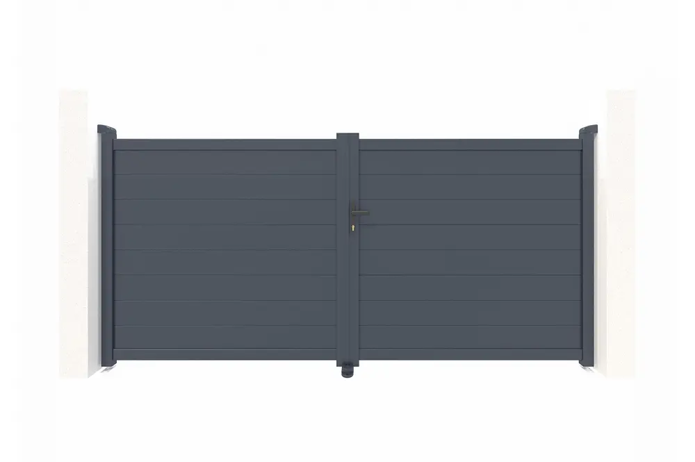 Malla de Puerta batiente de aluminio soldado eiger 3m h.140cm