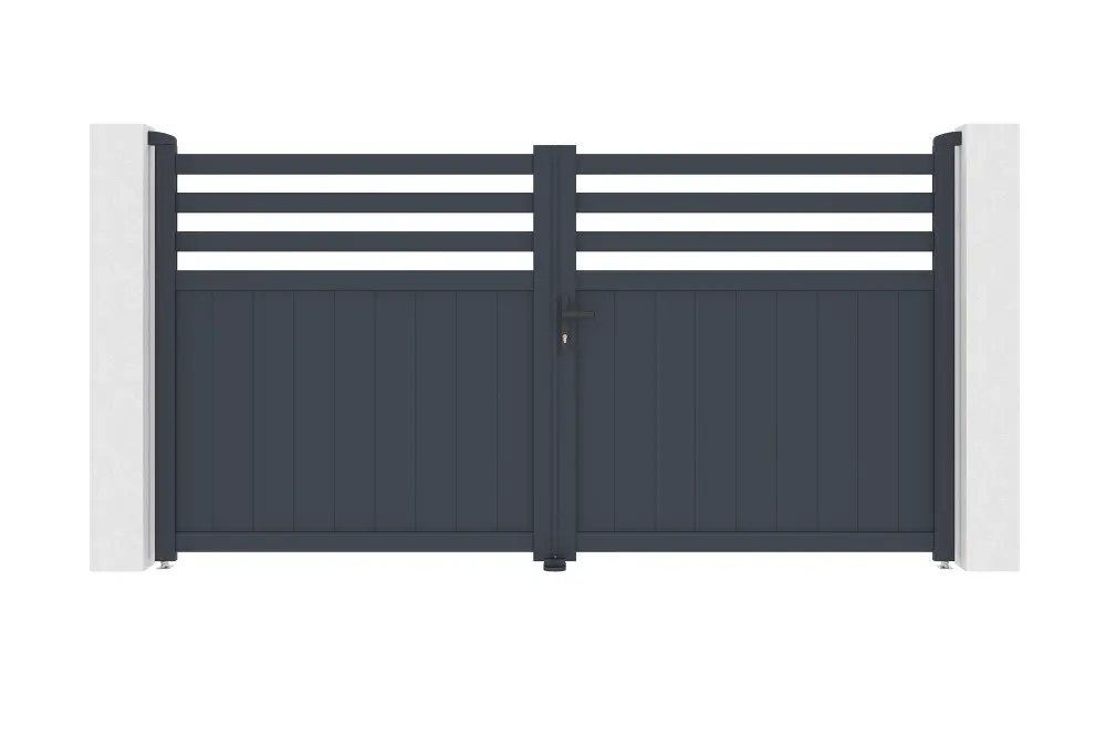 Puerta batiente de aluminio 3m nevis .160cm