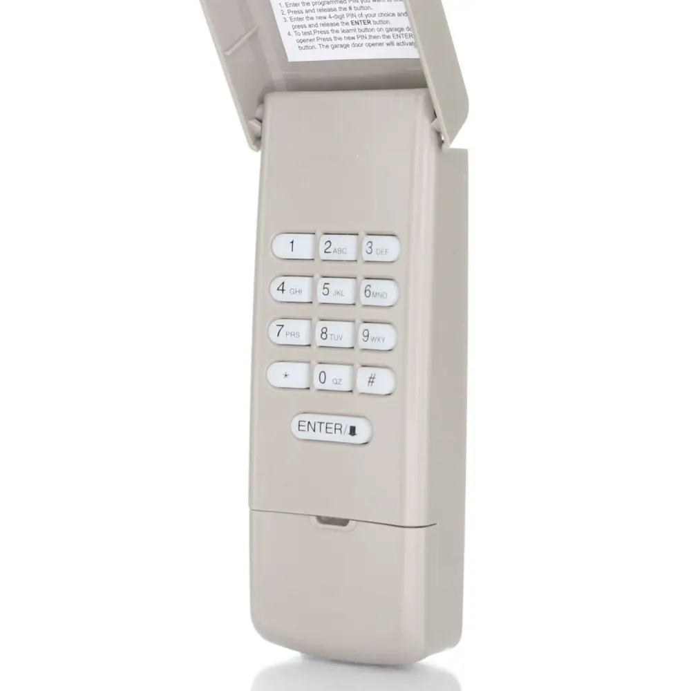 Teclado Anderic 877MAX para control remoto de puerta de garaje con botón de aprendizaje morado, amarillo, verde, rojo y n...