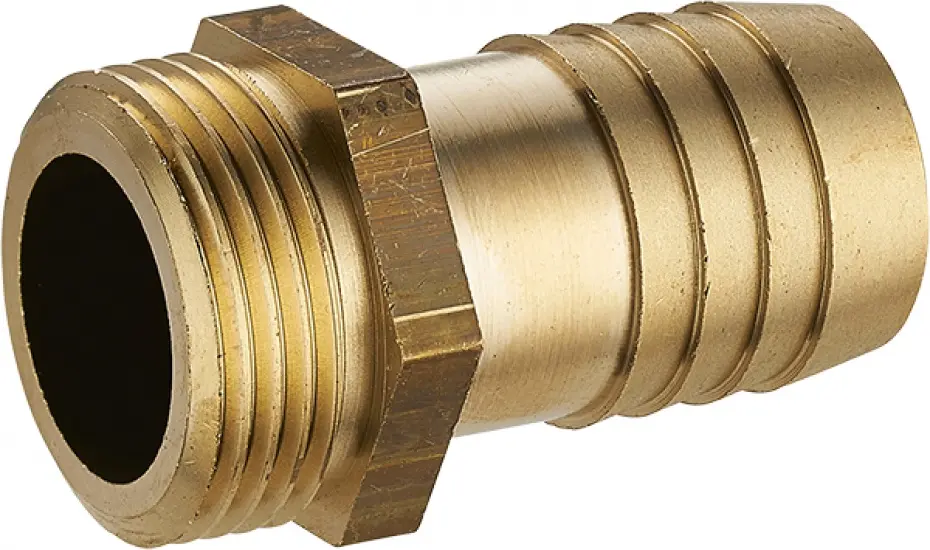 Racor de compresión de latón m 26 x 34 para tubo de polietileno Centrale Brico