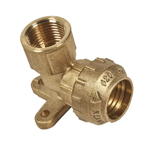 Codo mural tubo-hembra 1/2 x 20 mm