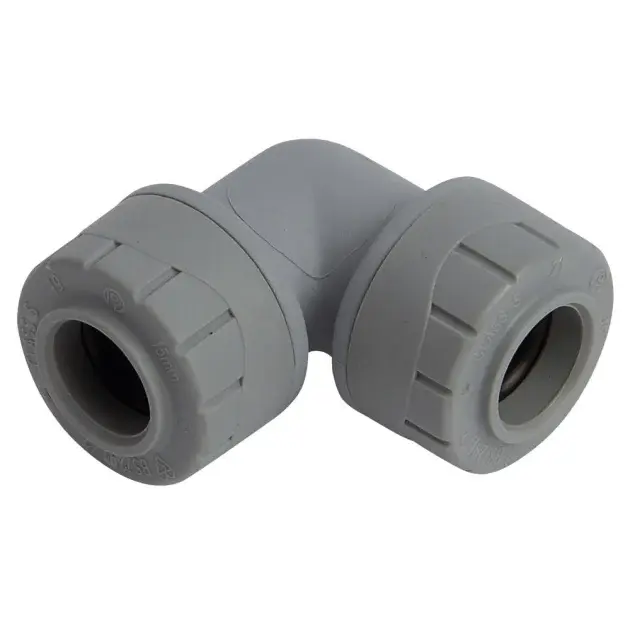 Codo 90° polibutileno 15 mm
