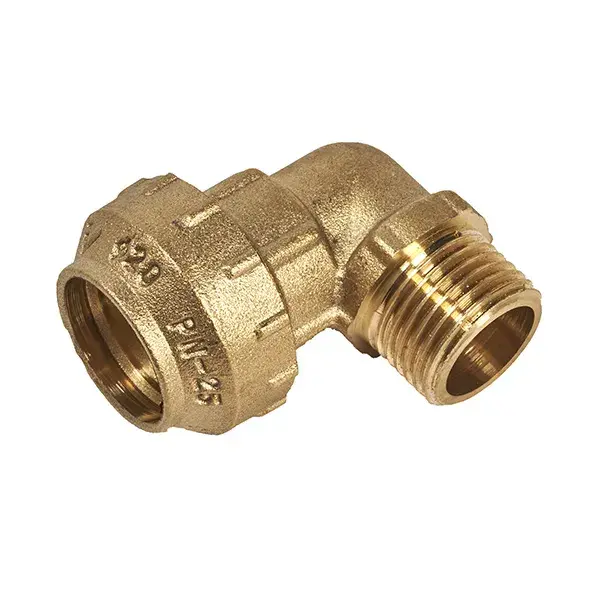 Codo tubo-macho 1/2 x 20 mm