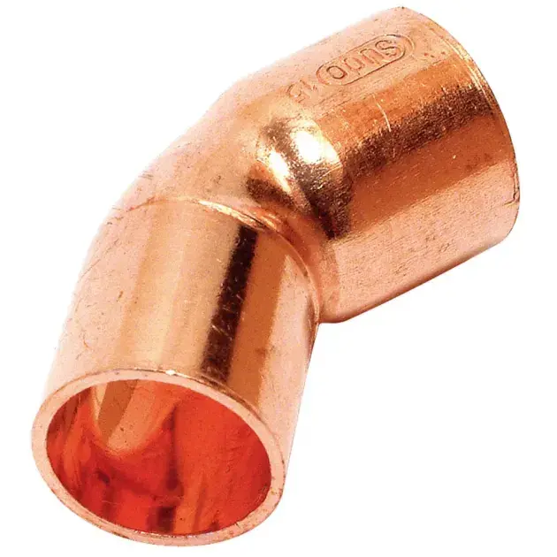 Curva 45º m-h 18 mm