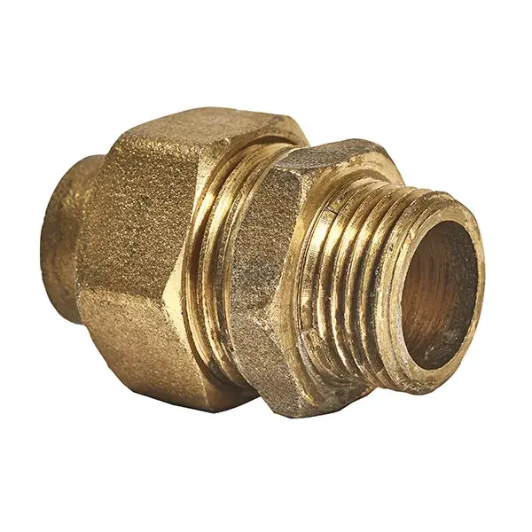 Enlace recto 3 piezas macho 3/8'' x 12 mm