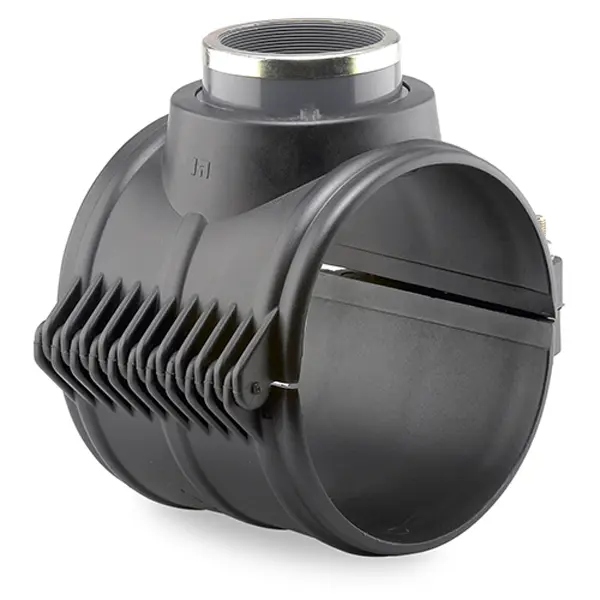 COLLARIN PP BISAGRA PVC/PE ROSCAR Ø 200X2 Hidroten