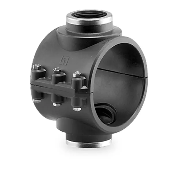 COLLARIN T/DOBLE PARA PVC Y PE CON REFUERZO 200X1 1/2 Hidroten