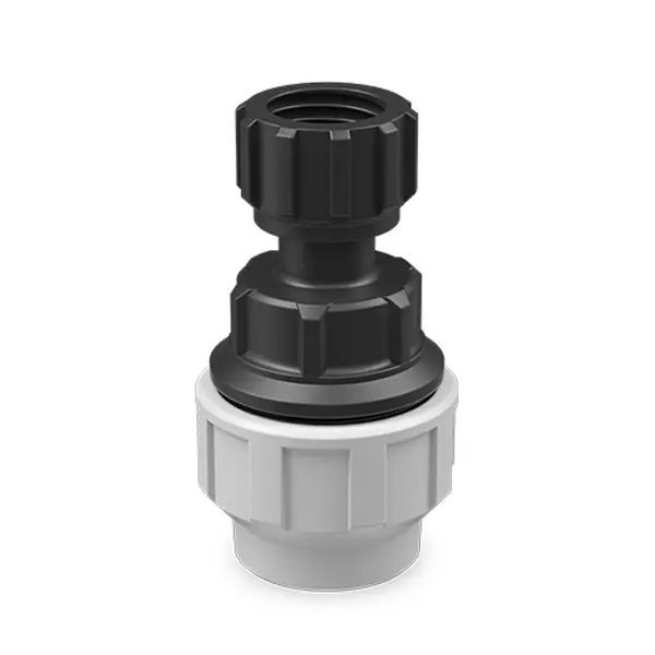 FITTING PE ENLACE TUERCA GIRA 25x3/4 gris Hidroten