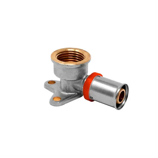 Codo mural 90º multicapa press Ø20x1/2 H mt