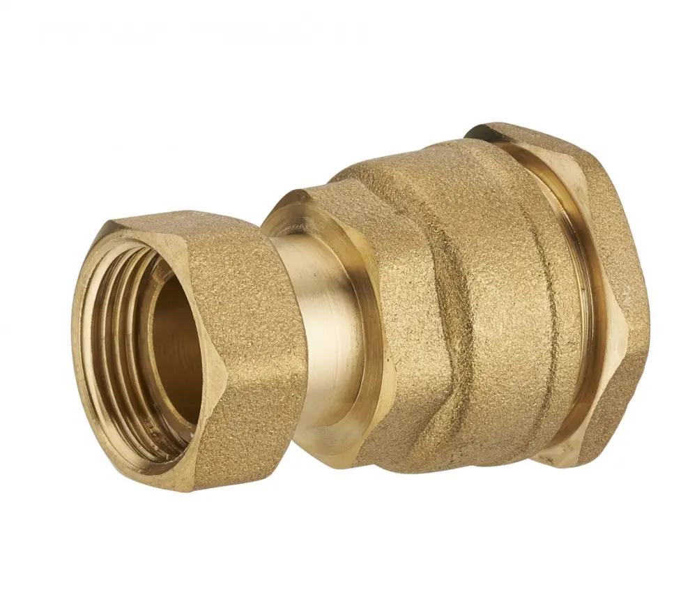 Conector de latón hembra de 3/4 ' - hembra con tuerca giratoria de 3/4 ' Quick Plomberie