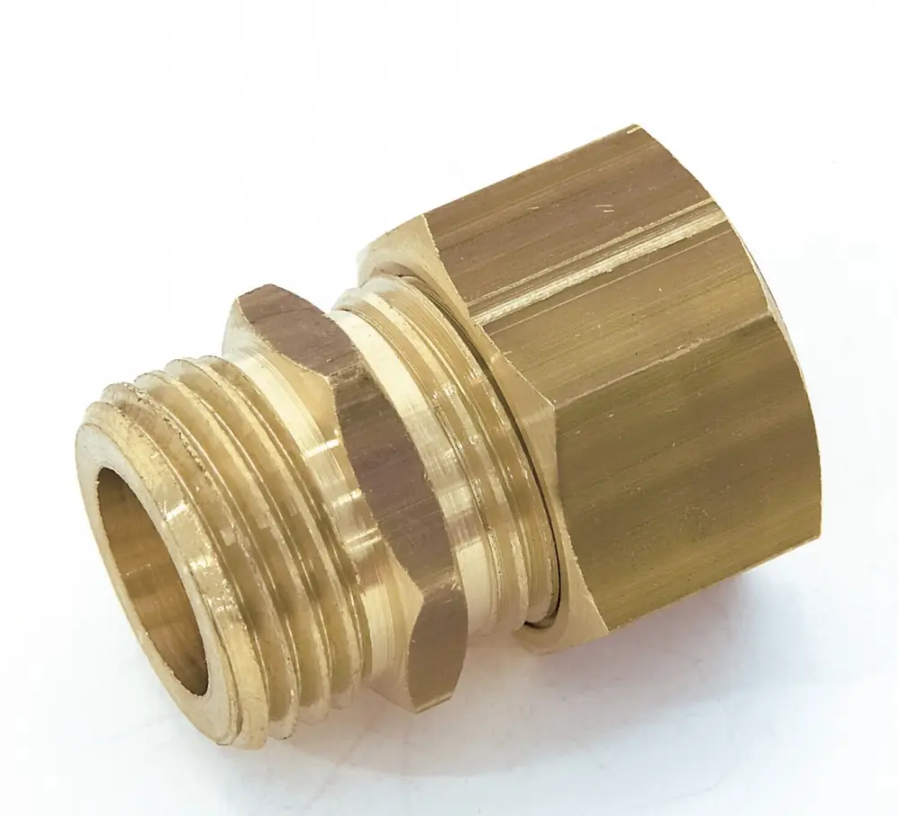 Manguito bicónico de latón m 15 x 21 para tubo de cobre Quick Plomberie