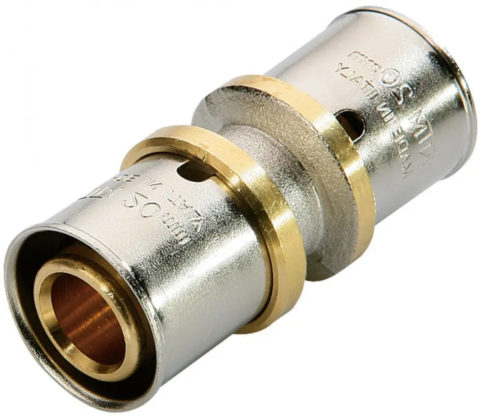 Manguito de engarce de latón d.16 para tubo multicapa Quick Plomberie