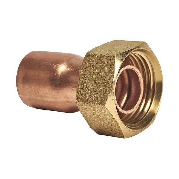 Racor recto Ø12x3/8 2 piezas