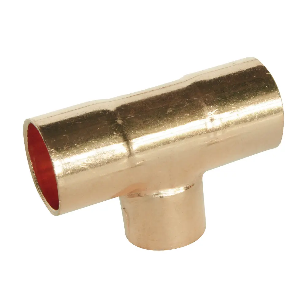 Te de cobre reducida para soldar - para tubo de cobre ø14-12-14 (x2) SOMATHERM FOR YOU