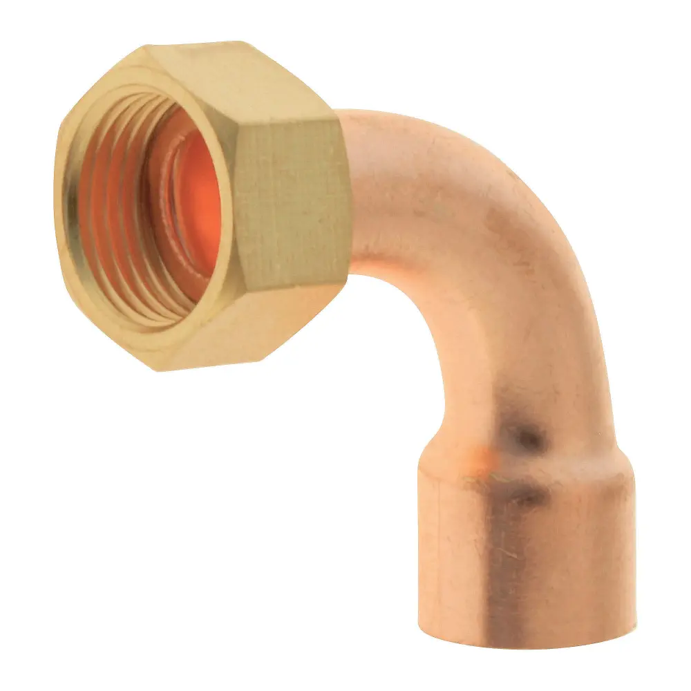 Codo de cobre - cobre ø14 - tuerca giratoria 12/17 (x2) SOMATHERM FOR YOU