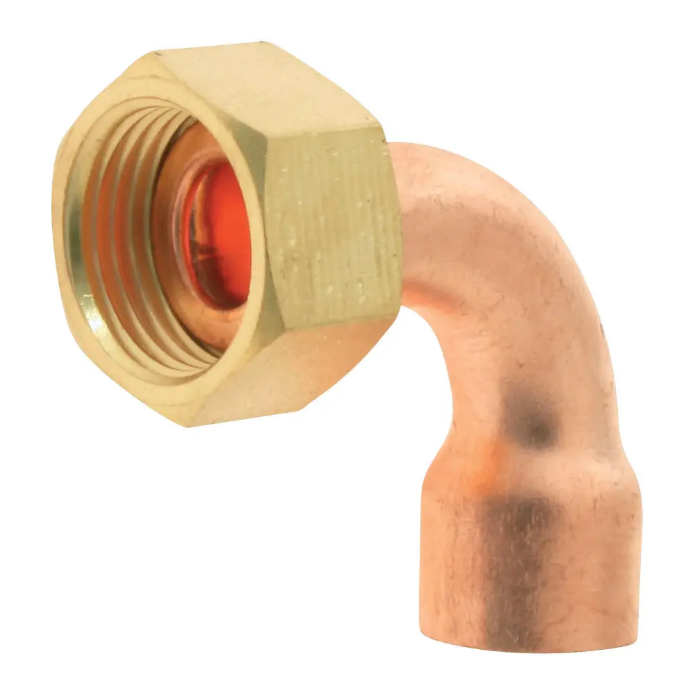 Codo de cobre - cobre ø12 - tuerca giratoria 12/17 (x2) SOMATHERM FOR YOU