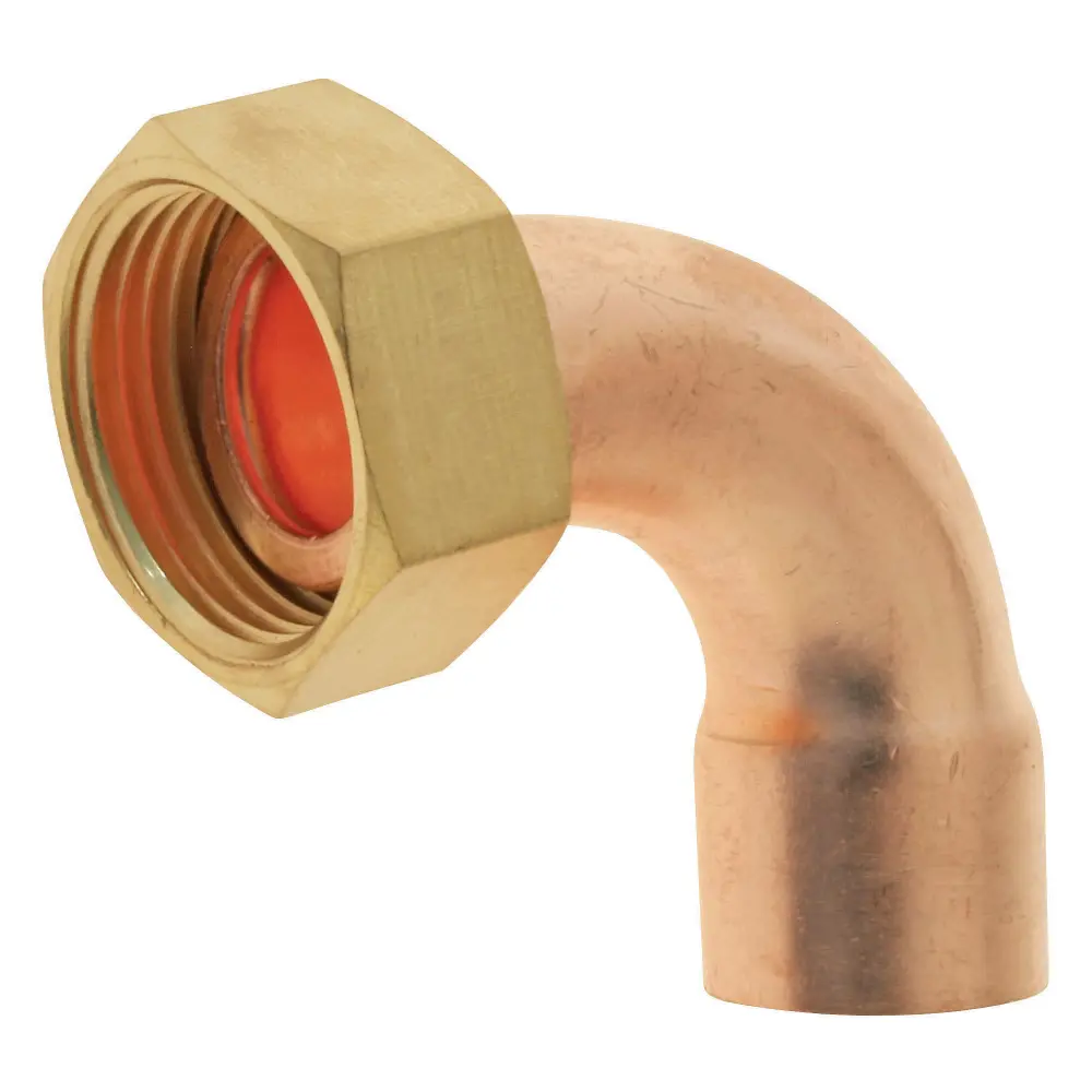 Codo de cobre - cobre ø18 - tuerca giratoria 20/27 (x2) SOMATHERM FOR YOU