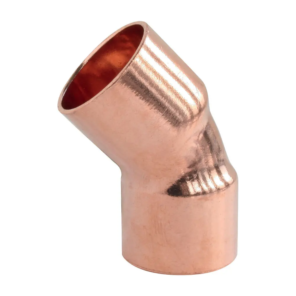 Racor para soldar de cobre - codo 45° doble hembra ø18 - bolas de 2 piezas SOMATHERM FOR YOU