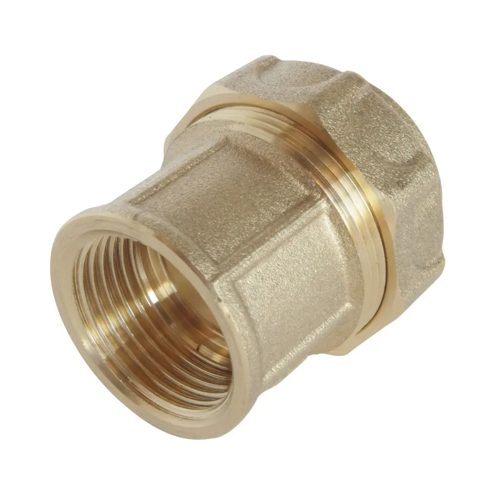 Somatherm you - racor hembra recto de latón para tubo pe d20 - f15/21