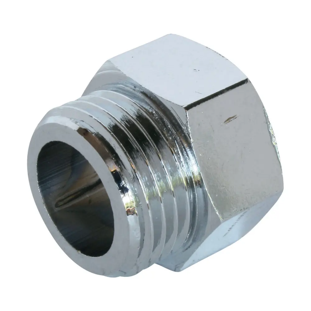 Somatherm you - racor igual de latón niquelado - macho hembra 12/17