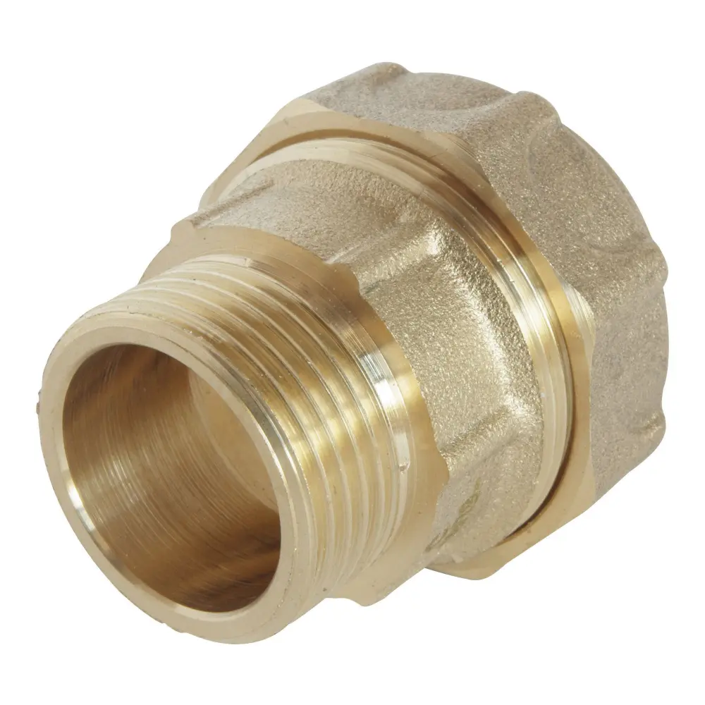 Somatherm you - racor macho recto de latón para tubo pe d25 - m20/27