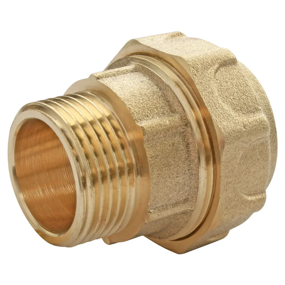 Somatherm you - racor macho recto de latón para tubo pe d32 - m20/27
