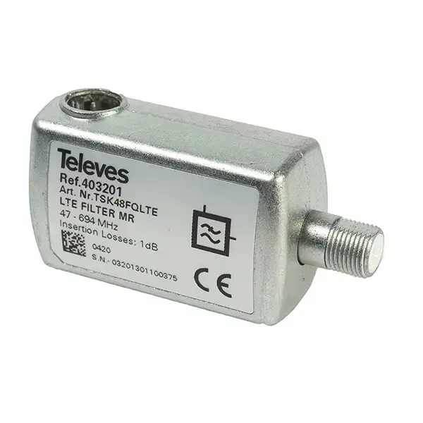 Filtros lte700/5g mr con paso dc televes